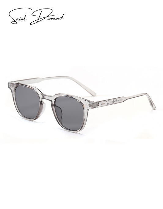 Crystal Grey Cool Retro Sunglasses (UV400)